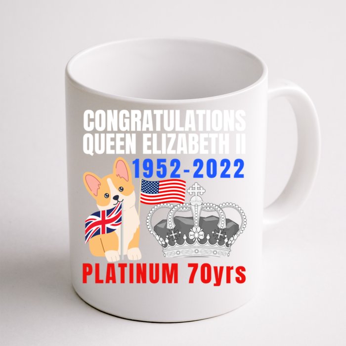 Queens Platinum Jubilee Gift Queen Platinum Jubilee Gift Front & Back Coffee Mug