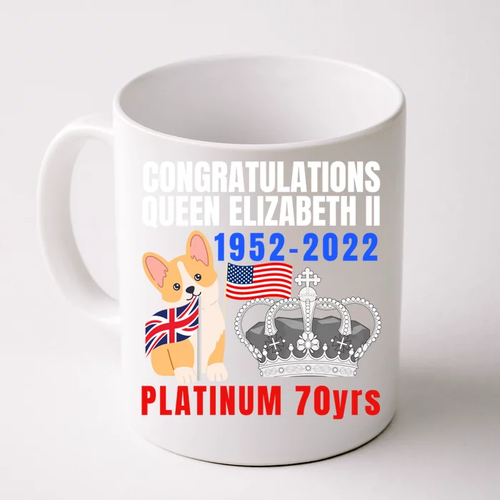 Queens Platinum Jubilee Gift Queen Platinum Jubilee Gift Front & Back Coffee Mug