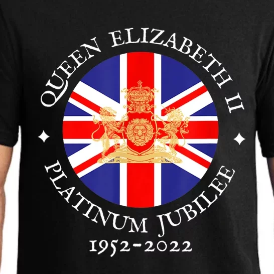 QUEEN'S PLATINUM JUBILEE, ROYAL CREST, UK GB UNION JACK FLAG Pajama Set