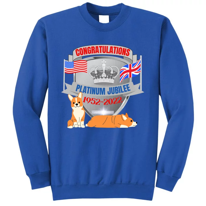 Queens Platinum Jubilee Gift Queen Platinum Jubilee Gift Tall Sweatshirt