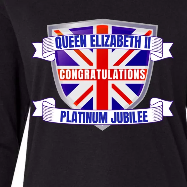 Queens Platinum Jubilee Gift Queen Platinum Jubilee Gift Womens Cotton Relaxed Long Sleeve T-Shirt