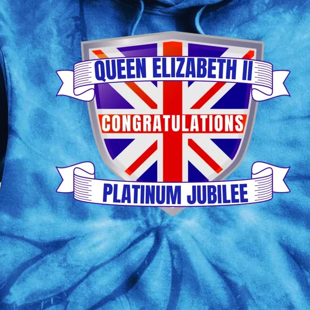 Queens Platinum Jubilee Gift Queen Platinum Jubilee Gift Tie Dye Hoodie