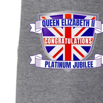 Queens Platinum Jubilee Gift Queen Platinum Jubilee Gift Doggie 3-End Fleece Hoodie