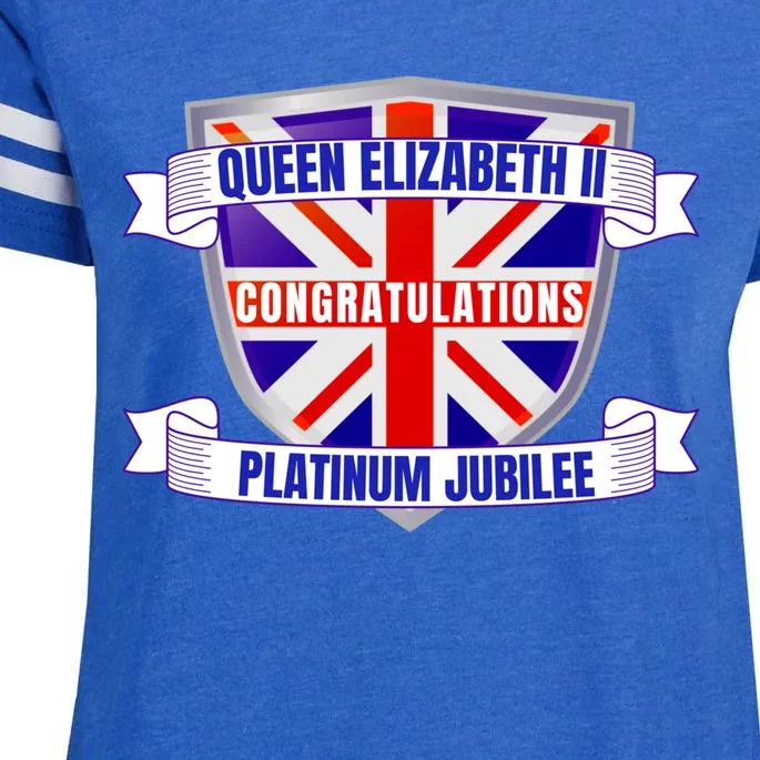 Queens Platinum Jubilee Gift Queen Platinum Jubilee Gift Enza Ladies Jersey Football T-Shirt