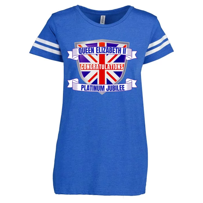 Queens Platinum Jubilee Gift Queen Platinum Jubilee Gift Enza Ladies Jersey Football T-Shirt