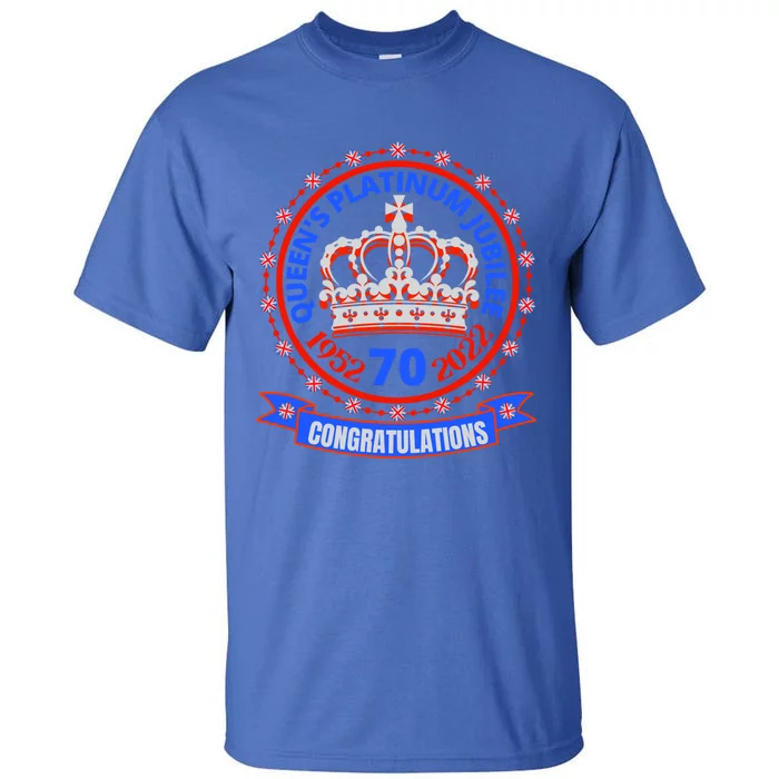 Queens Platinum Jubilee Gift Queen Jubilee 2022 Gift Uk Gift Tall T-Shirt