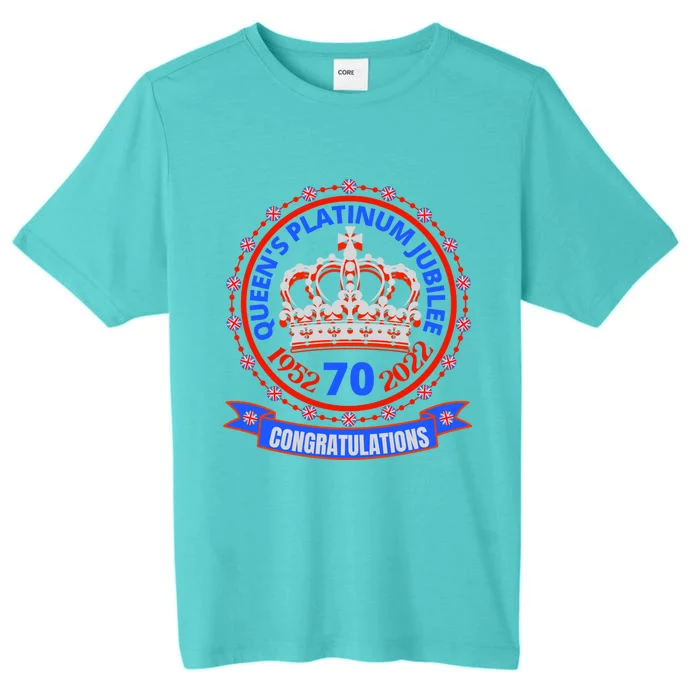 Queens Platinum Jubilee Gift Queen Jubilee 2022 Gift Uk Gift ChromaSoft Performance T-Shirt