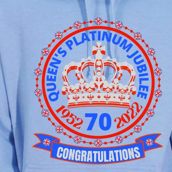 Queens Platinum Jubilee Gift Queen Jubilee 2022 Gift Uk Gift Unisex Surf Hoodie