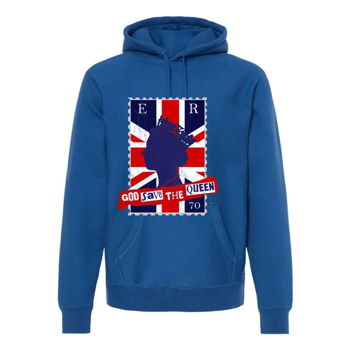 Queen's Platinum Jubilee God Save The Queen Funny Gift Premium Hoodie