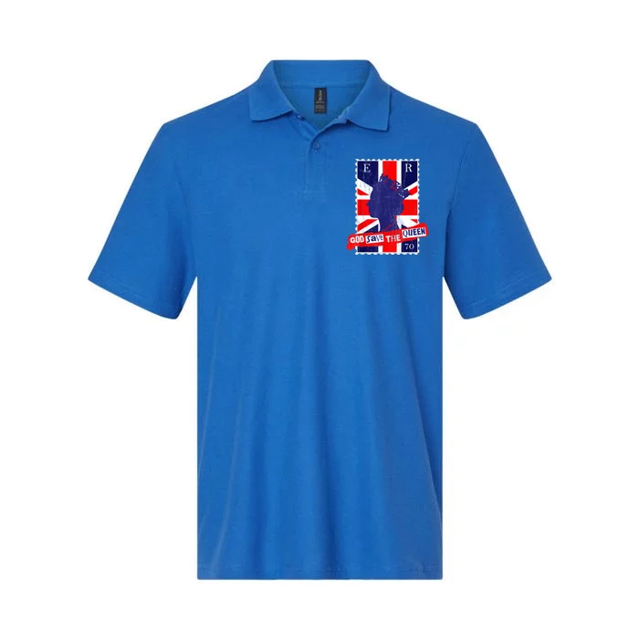 QUEEN'S PLATINUM JUBILEE GOD SAVE THE QUEEN Softstyle Adult Sport Polo