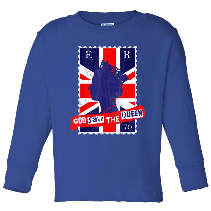 QUEEN'S PLATINUM JUBILEE GOD SAVE THE QUEEN Toddler Long Sleeve Shirt