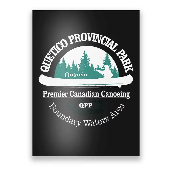 Quetico Provincial Park Ontario Canoe Camping Poster