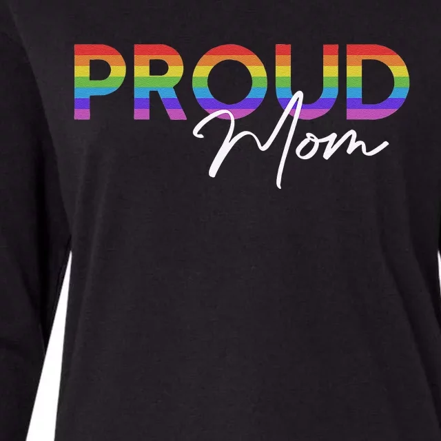 Queer Pride Proud Mom Rainbow Equality Pride Month LGBT Womens Cotton Relaxed Long Sleeve T-Shirt