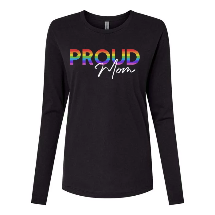 Queer Pride Proud Mom Rainbow Equality Pride Month LGBT Womens Cotton Relaxed Long Sleeve T-Shirt