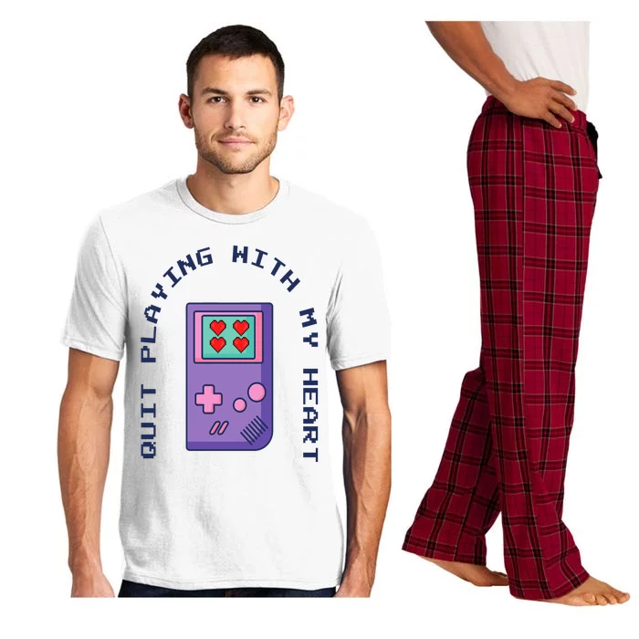 Quit Playing With My Heart Retro Video Game Pajama Set