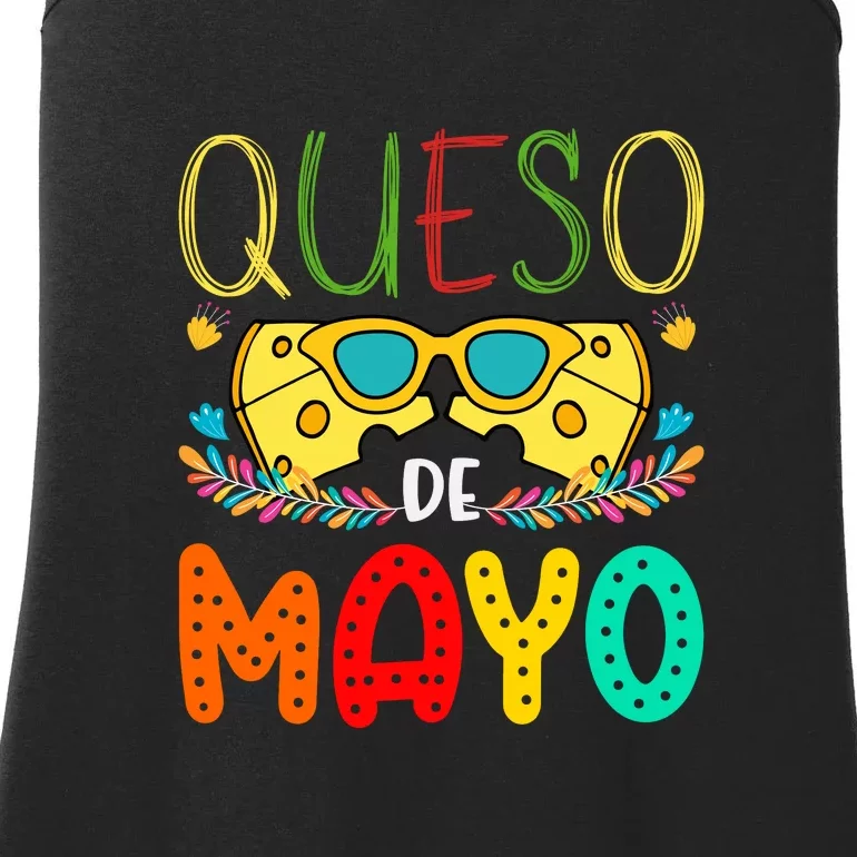 Queso Queen Floral Funny Cinco De Mayo Sarcastic Food Taco Ladies Essential Tank