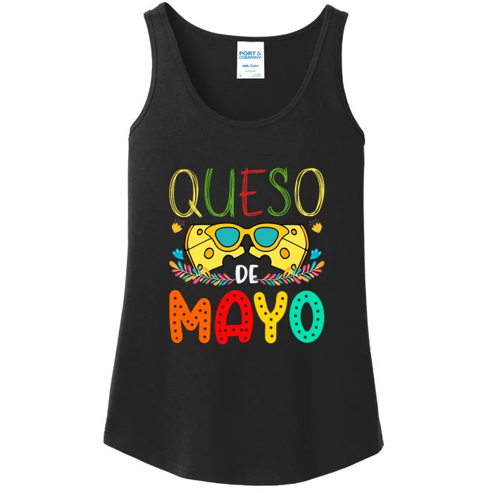 Queso Queen Floral Funny Cinco De Mayo Sarcastic Food Taco Ladies Essential Tank