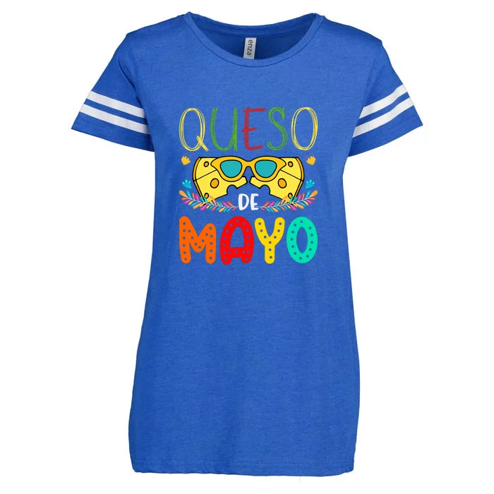 Queso Queen Floral Funny Cinco De Mayo Sarcastic Food Taco Enza Ladies Jersey Football T-Shirt