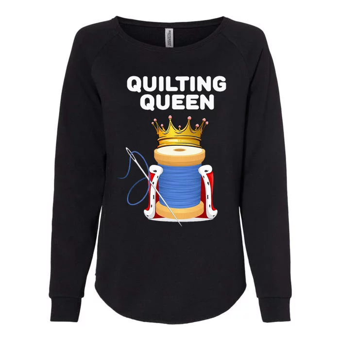 Quilting Queen Girl Womens California Wash Sweatshirt