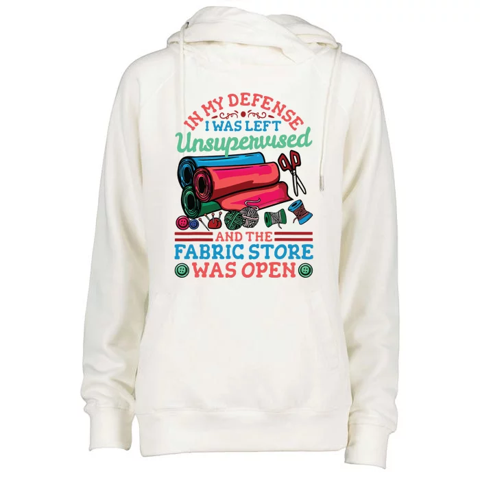 Quilting Quilter Sewer Sewing Funny Womens Funnel Neck Pullover Hood