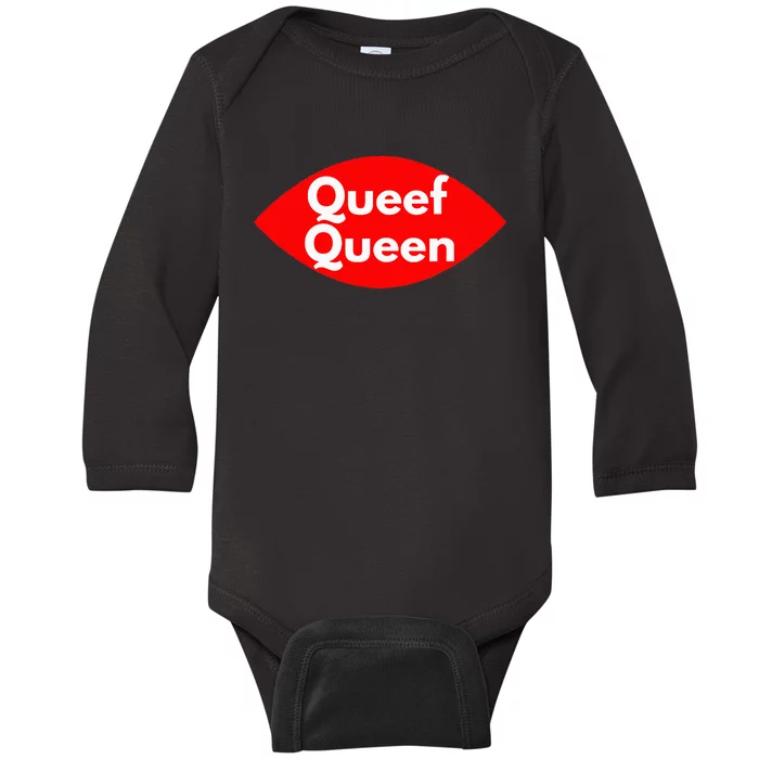 Queef Queen Sexy Clothes Baby Long Sleeve Bodysuit