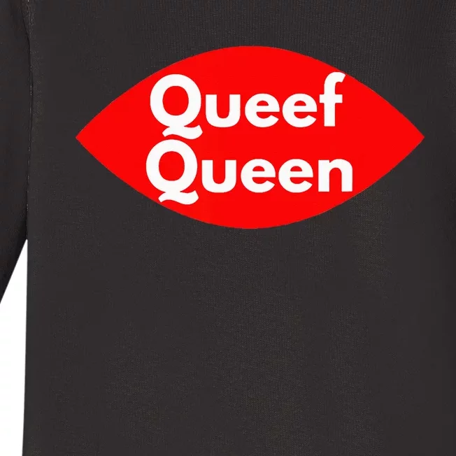 Queef Queen Sexy Clothes For Women And Men Baby Long Sleeve Bodysuit