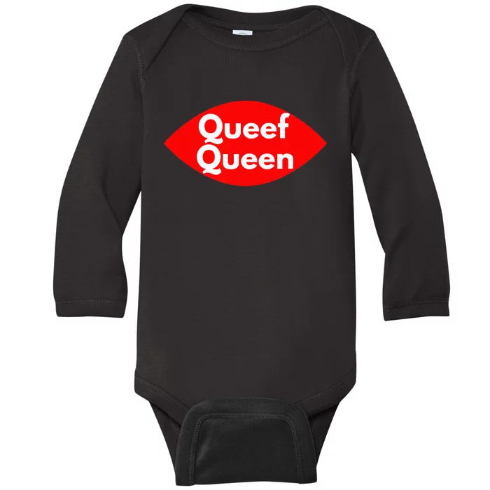 Queef Queen Sexy Clothes For Women And Men Baby Long Sleeve Bodysuit