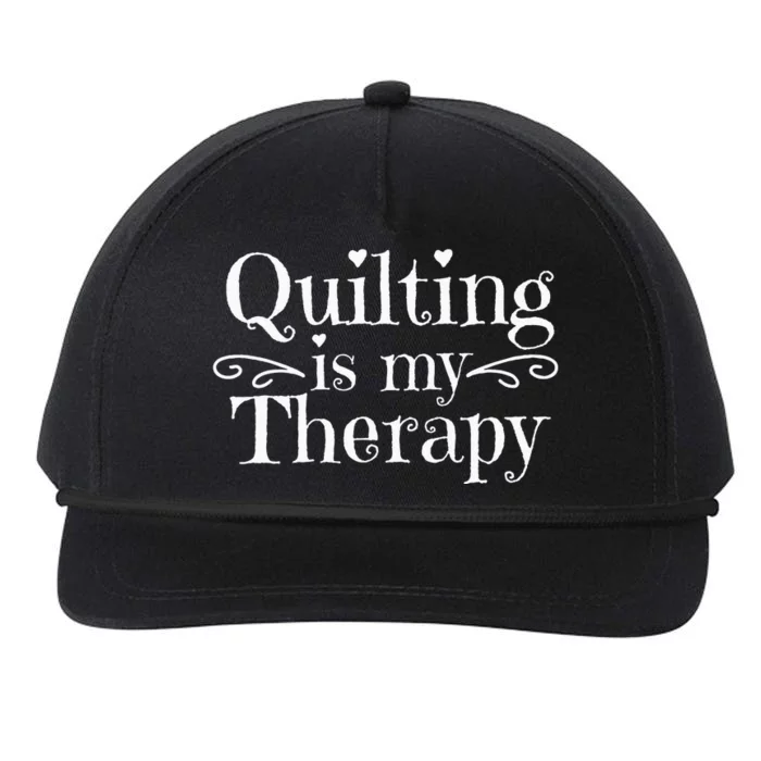 Quilting Snapback Five-Panel Rope Hat