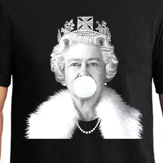 Queen RIP Queen Elizabeth II Bubble Gum Funny Royal Family UK Flag Pajama Set