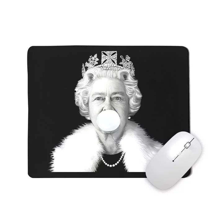 Queen RIP Queen Elizabeth II Bubble Gum Funny Royal Family UK Flag Mousepad