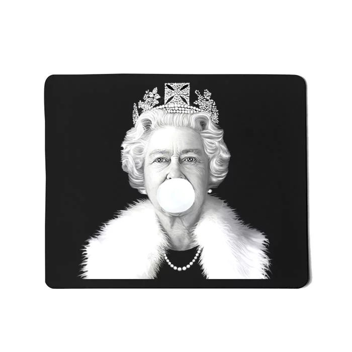 Queen RIP Queen Elizabeth II Bubble Gum Funny Royal Family UK Flag Mousepad