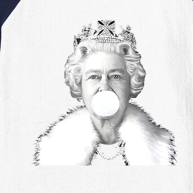 Queen RIP Queen Elizabeth II Bubble Gum Funny Royal Family UK Flag Baseball Sleeve Shirt