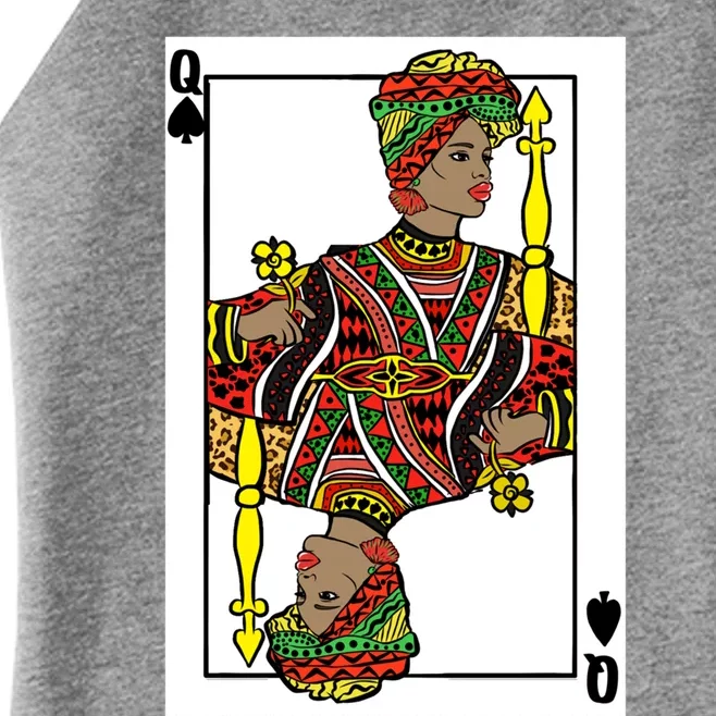 Queen Spades African American Card Halloween Costume Funny Gift Women’s Perfect Tri Rocker Tank