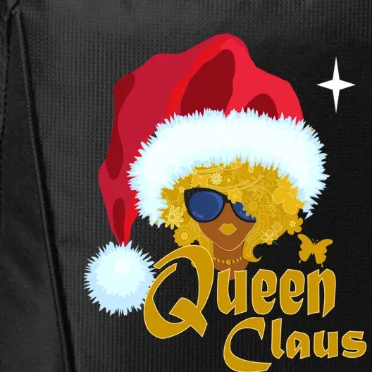 Queen Santa African American Christmas Melanin Cool Gift City Backpack