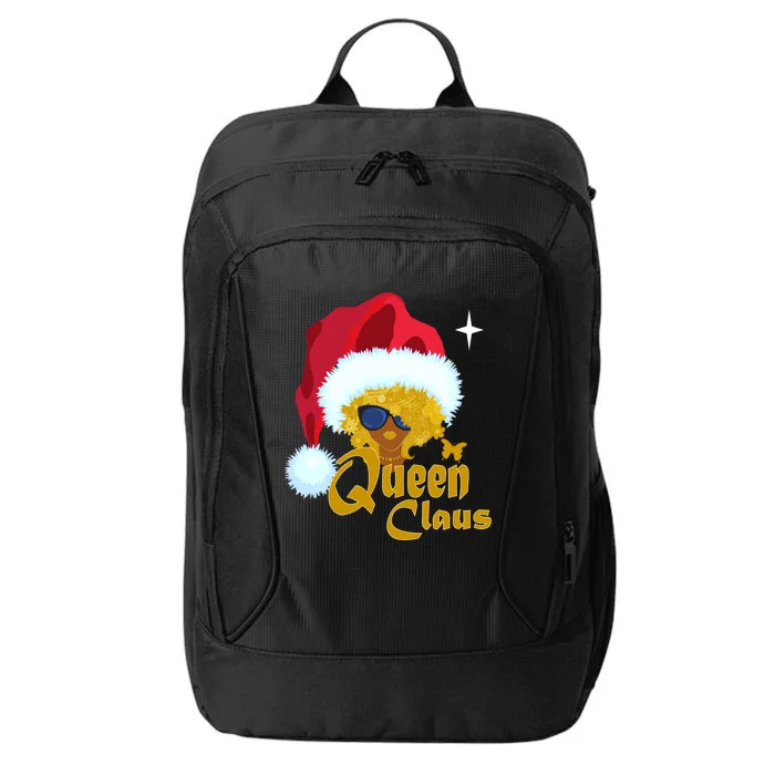 Queen Santa African American Christmas Melanin Cool Gift City Backpack