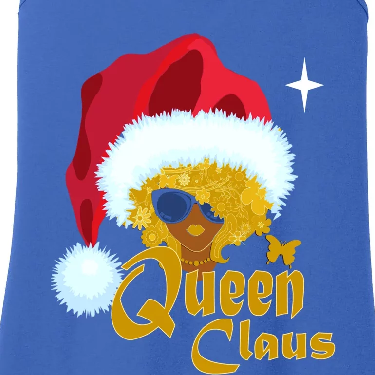 Queen Santa African American Christmas Melanin Cool Gift Ladies Essential Tank