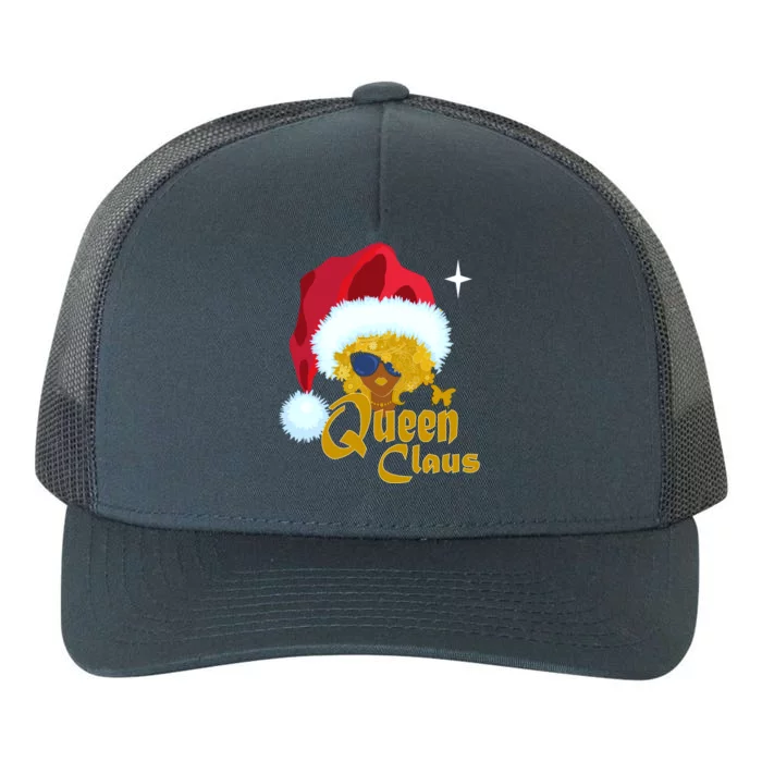 Queen Santa African American Christmas Melanin Cool Gift Yupoong Adult 5-Panel Trucker Hat