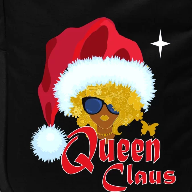 Queen Santa African American Christmas Melanin Funny Gift Impact Tech Backpack