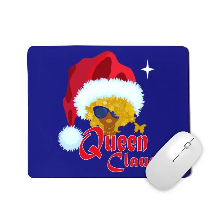 Queen Santa African American Christmas Melanin Funny Gift Mousepad