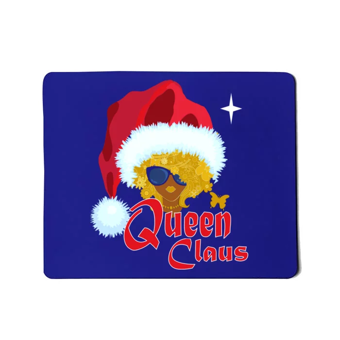 Queen Santa African American Christmas Melanin Funny Gift Mousepad