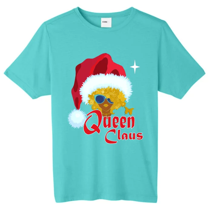 Queen Santa African American Christmas Melanin Funny Gift ChromaSoft Performance T-Shirt