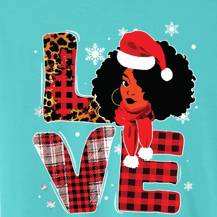 Queen Santa African American Merry Christmas Melanin ChromaSoft Performance T-Shirt