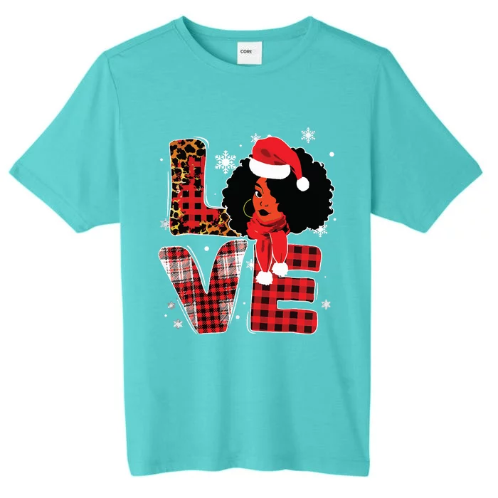 Queen Santa African American Merry Christmas Melanin ChromaSoft Performance T-Shirt