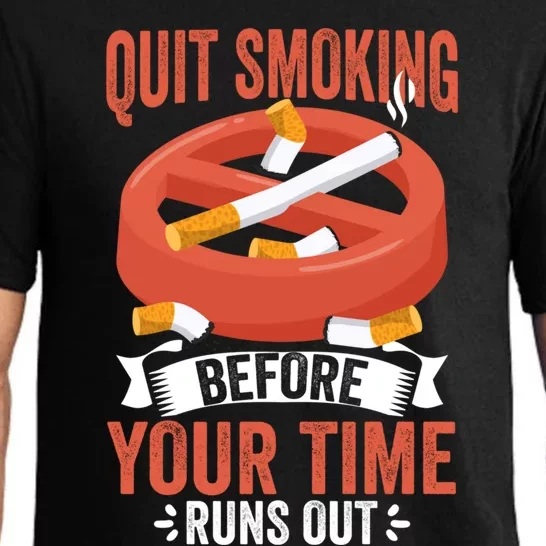 Quit Smoking Cute Gift No Tobacco Day Anti Cigarettes Anti Smoking Gift Pajama Set