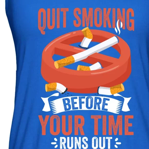 Quit Smoking Cute Gift No Tobacco Day Anti Cigarettes Anti Smoking Gift Ladies Essential Flowy Tank