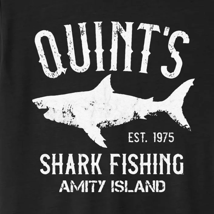 Quints Shark Fishing Charters Amity Island 1975 ChromaSoft Performance T-Shirt