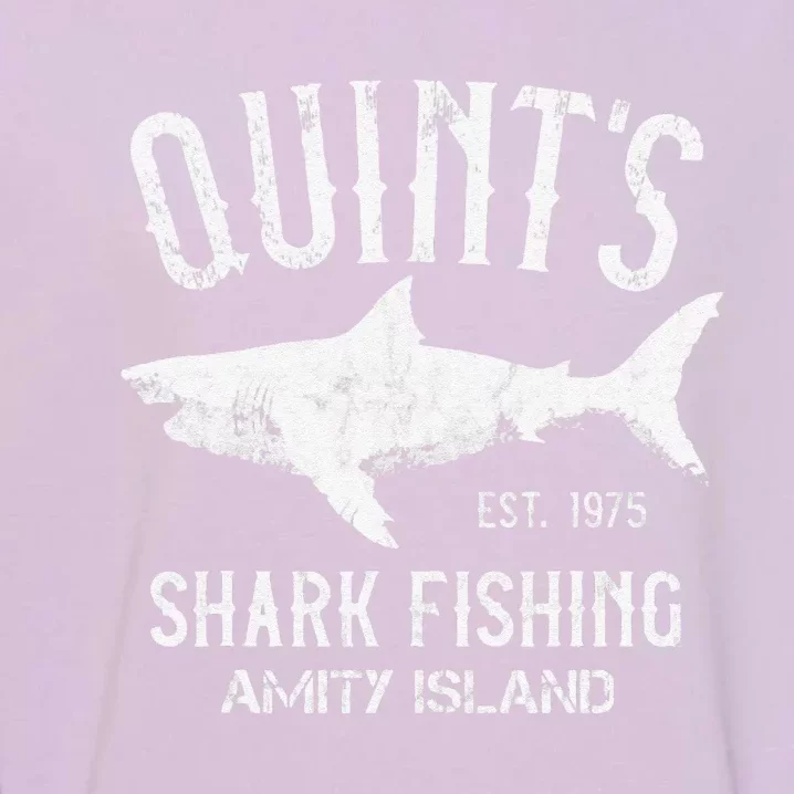 Quints Shark Fishing Charters Amity Island 1975 Garment-Dyed Sweatshirt