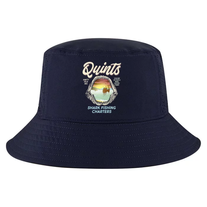 Quints Shark Fishing Charters Cool Comfort Performance Bucket Hat