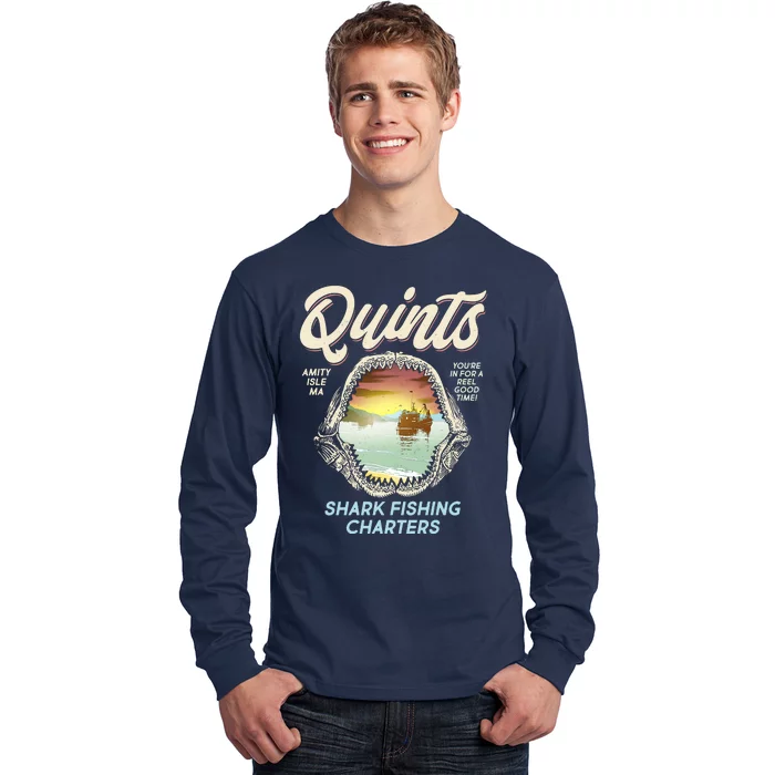 Quints Shark Fishing Charters Long Sleeve Shirt