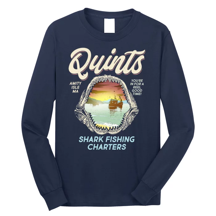 Quints Shark Fishing Charters Long Sleeve Shirt